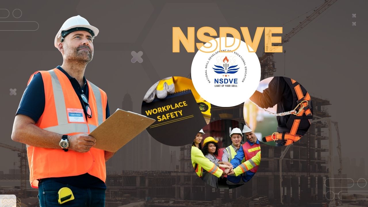 Student attending online classes for the NSDVE Industrial Safety Diploma 2026 on a laptop